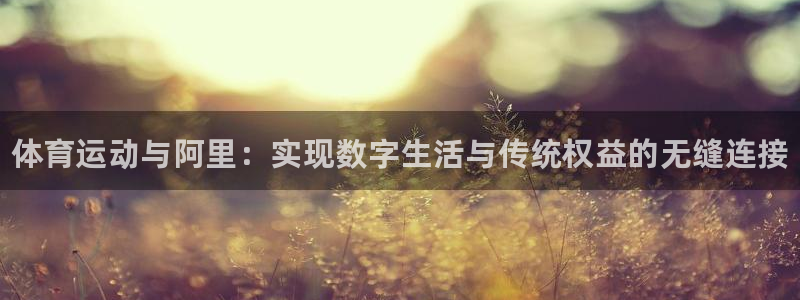 xc体育：体育运动与阿里：实现数字生活与传统权益的无缝连接
