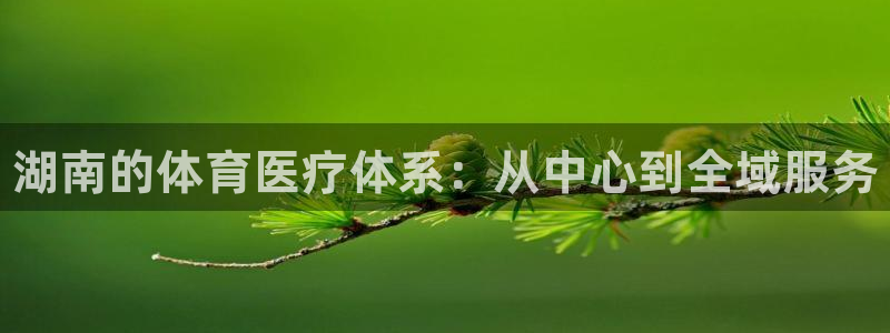 xc体育：湖南的体育医疗体系：从中心到全域服务