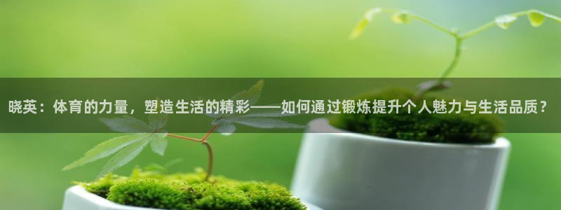 xc体育：晓英：体育的力量，塑造生活的精彩——如何通过锻炼提升个人魅力与生活品质？