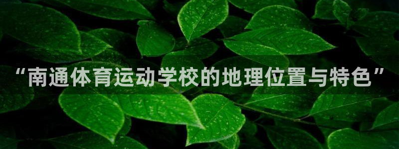 xc体育app官方网站：“南通体育运动学校的地理位置与特色”