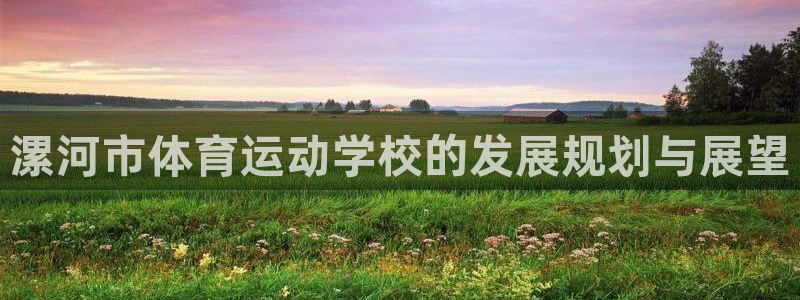 xc体育app官方网站：漯河市体育运动学校的发展规划与展望