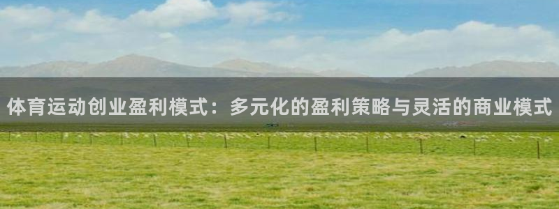 xc体育：体育运动创业盈利模式：多元化的盈利策略与灵活的商业模式